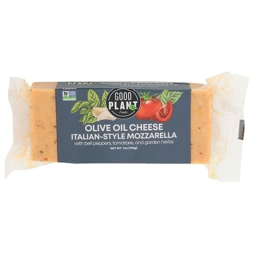 Good Planet Foods Italian-Style Mozzarella Olive Oil Cheese Block, 7 Ounce -- 8 per case