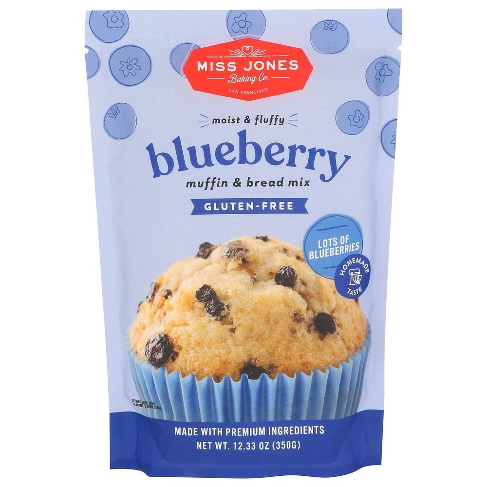 Miss Jones Baking Gluten Free Banana Muffin and Bread Mix, 12.35 Ounce -- 6 per case