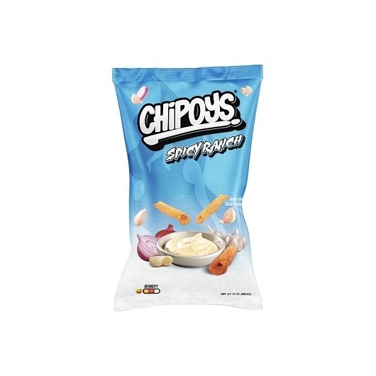 Chipoys Spicy Ranch Rolled Tortilla Chips, 10 Ounce -- 12 per case