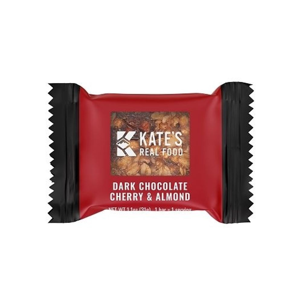 Kates Real Food Dark Chocolate Cherry and Almond Mini Bar, 1.1 Ounce -- 216 per case