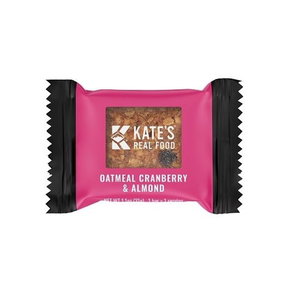 Kates Real Food Oatmeal Cranberry and Almond Mini Bar, 1.1 Ounce -- 216 per case