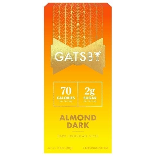 Gatsby Almond Dark Chocolate Bar, 2.8 Ounce -- 144 per case