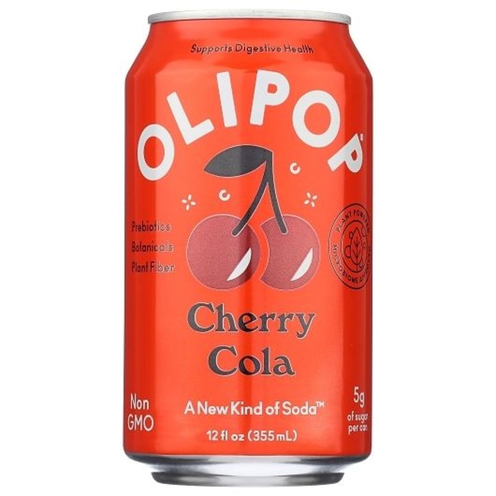 Olipop Cherry Cola Soda, 12 Fluid Ounce -- 12 per case