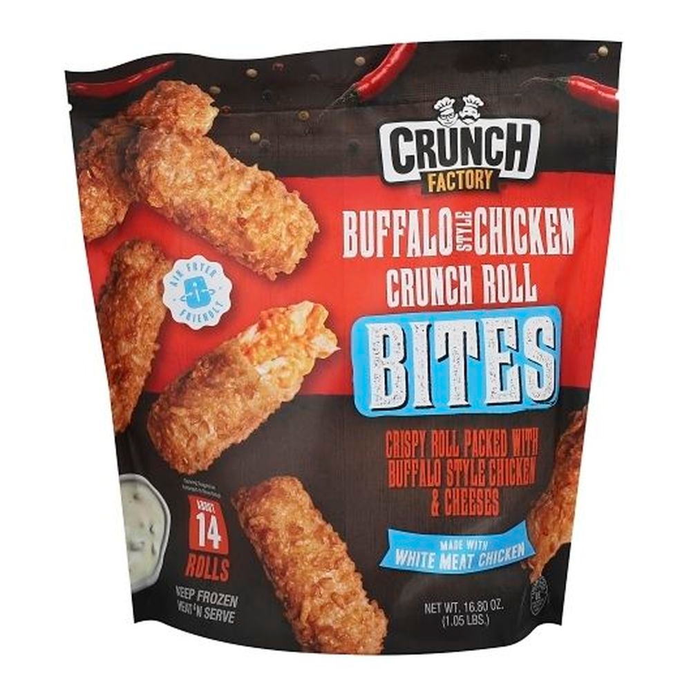 Crunch Factory Buffalo Style Chicken and Cheese Roll Bites, 14 count - 6 per case