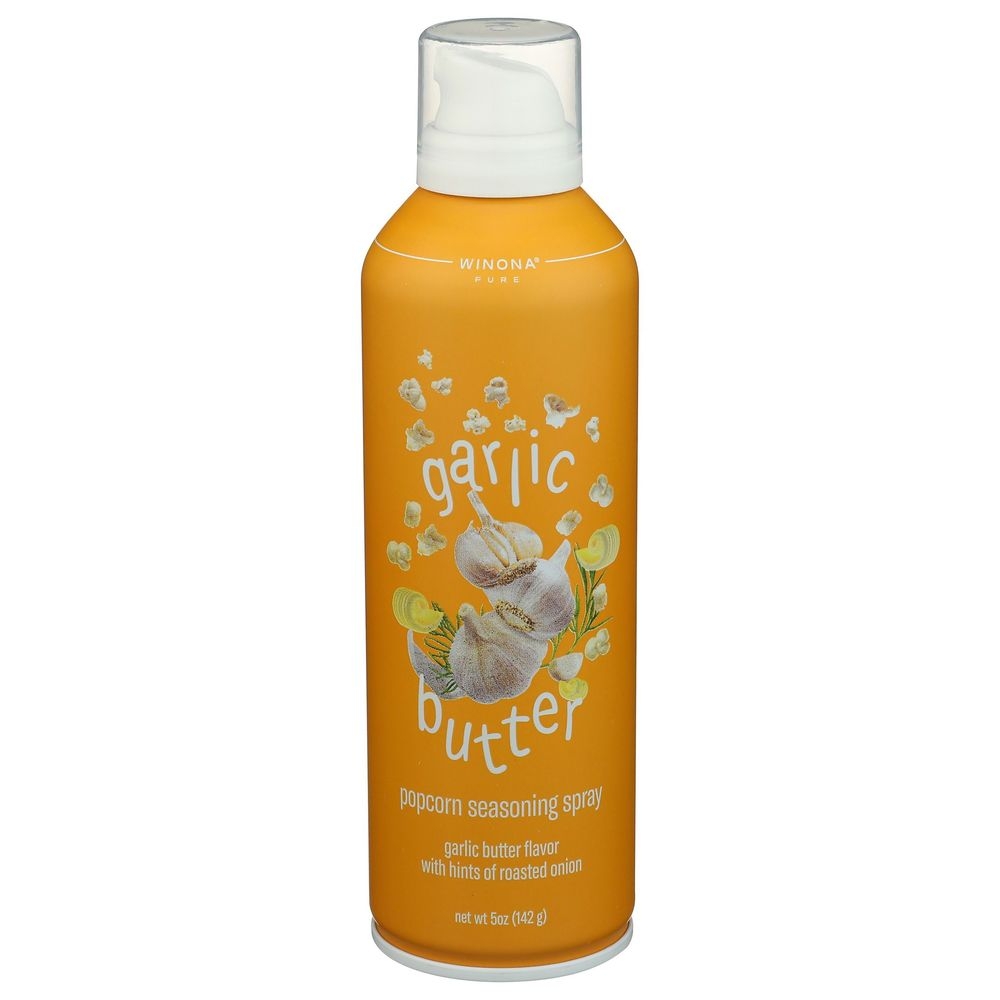 Winona Pure Garlic Butter Popcorn Seasoning Spray, 5 Ounce -- 6 per case