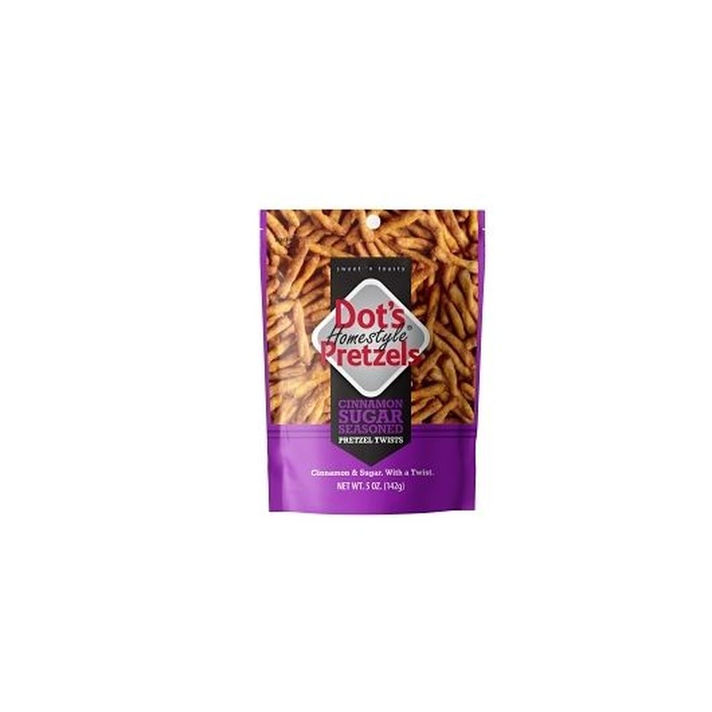 Dots Homestyle Cinnamon Sugar Seasoned Pretzel Twists, 5 Ounce -- 10 per case