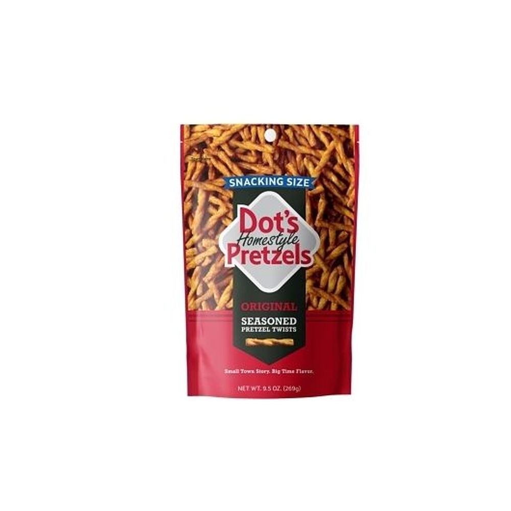 Dots Homestyle Original Seasoned Pretzel Twists, 9.5 Ounce Bag -- 10 per case