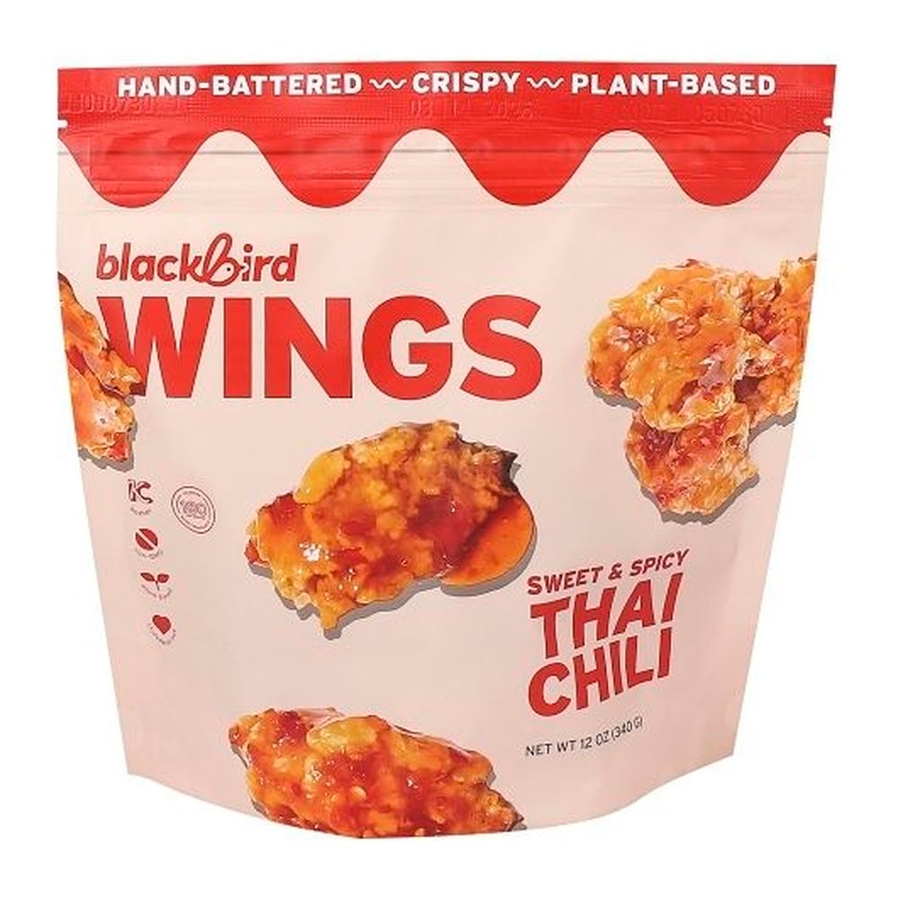 Blackbird Foods Plant Based Sweet and Spicy Thai Chili Wings, 0.75 Pound - 8 per case