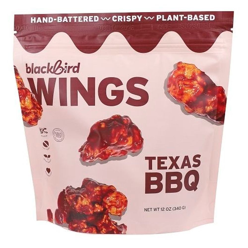 Blackbird Foods Plant Based Texas Bbq Wings, 0.75 Pound - 8 per case