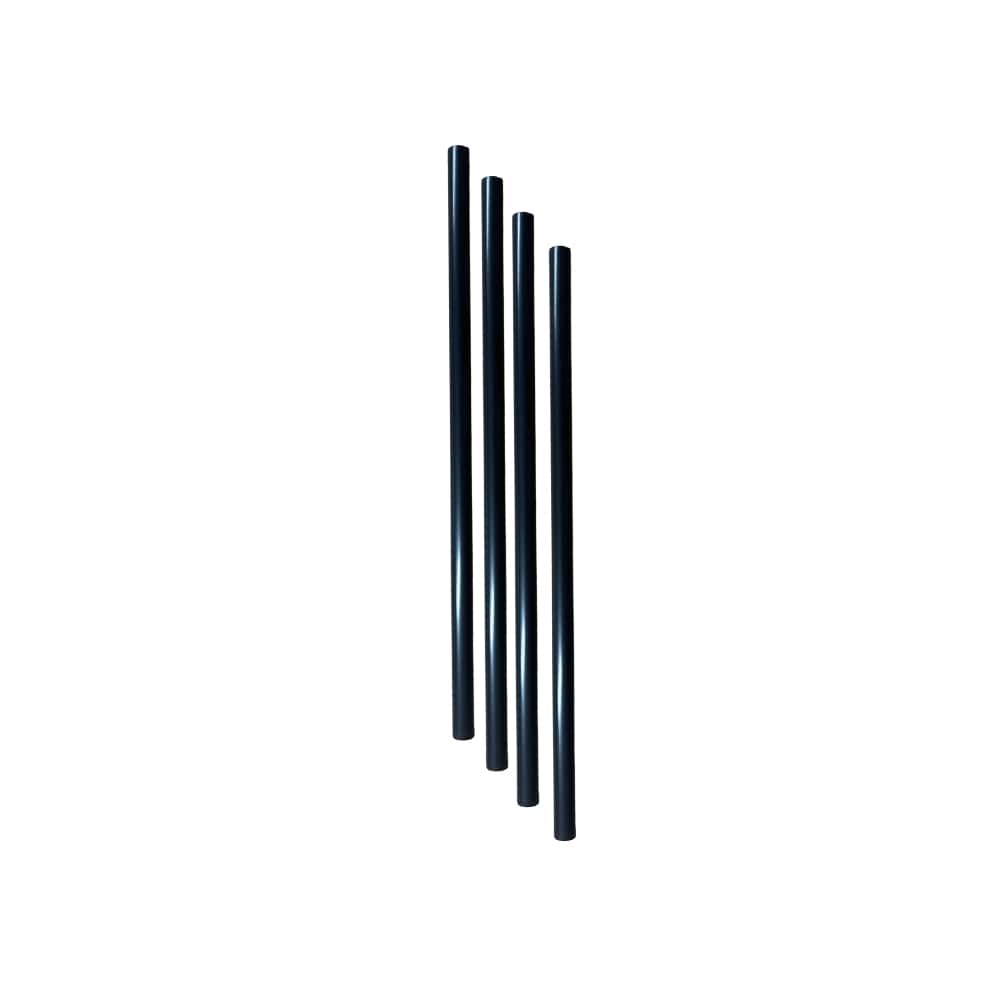 StrawFish Black Cocktail Unwrapped Biodegradable Stirrer, 4.75 inch 3mm -- 5000 per case