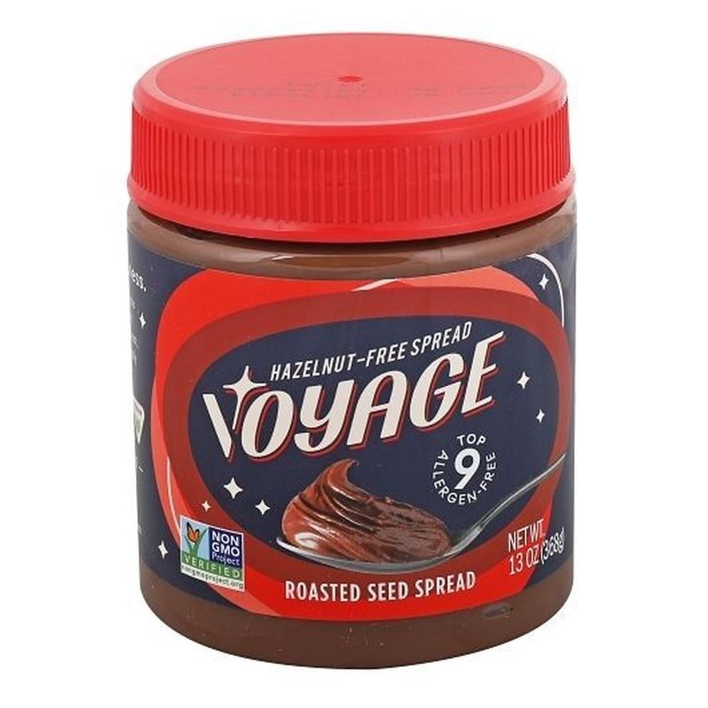 Voyage Foods Hazelnut Free Roasted Seed Spread, 13 Ounce Jar -- 8 per case