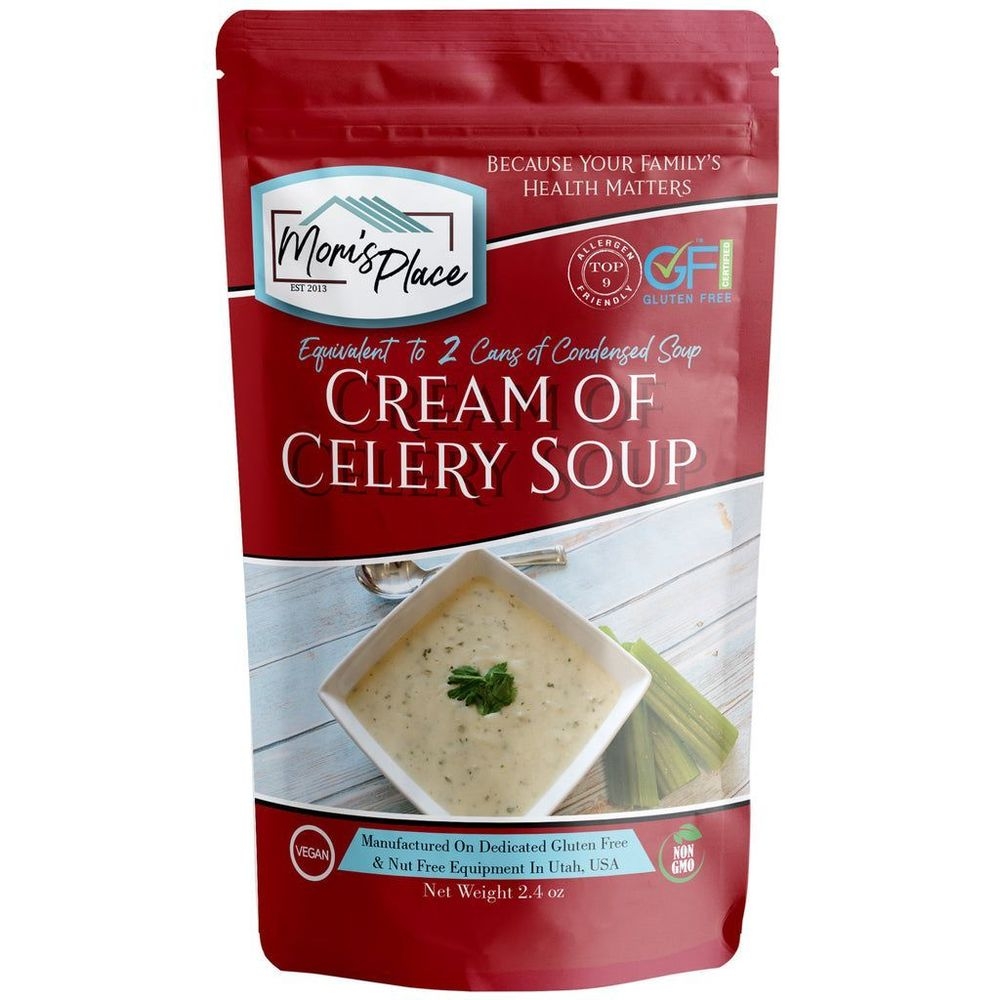 Moms Place Gluten-Free Cream of Celery Soup Mix, 2.4 Ounce -- 12 per case