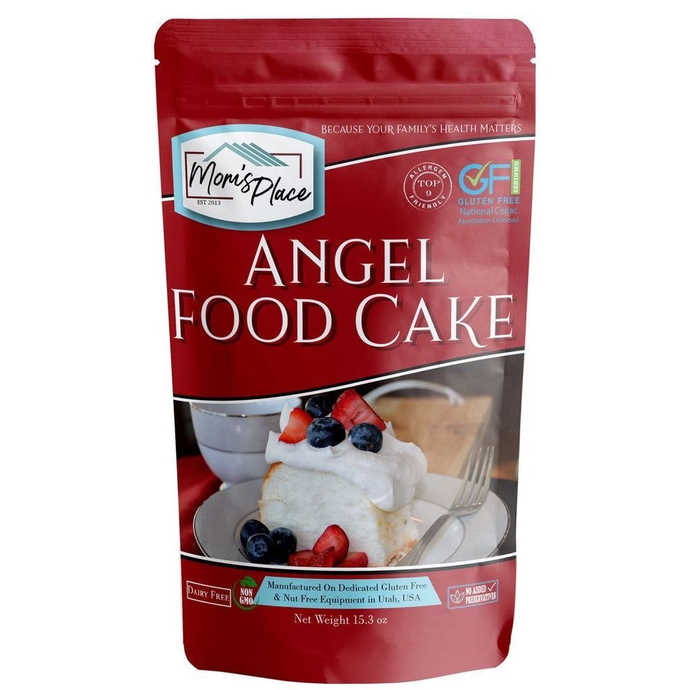 Moms Place Gluten-Free Angel Food Cake Mix, 15.3 Ounce -- 6 per case