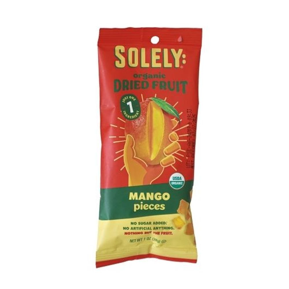 Solely Organic Dried Mango Pieces, 1 Ounce - 24 per case