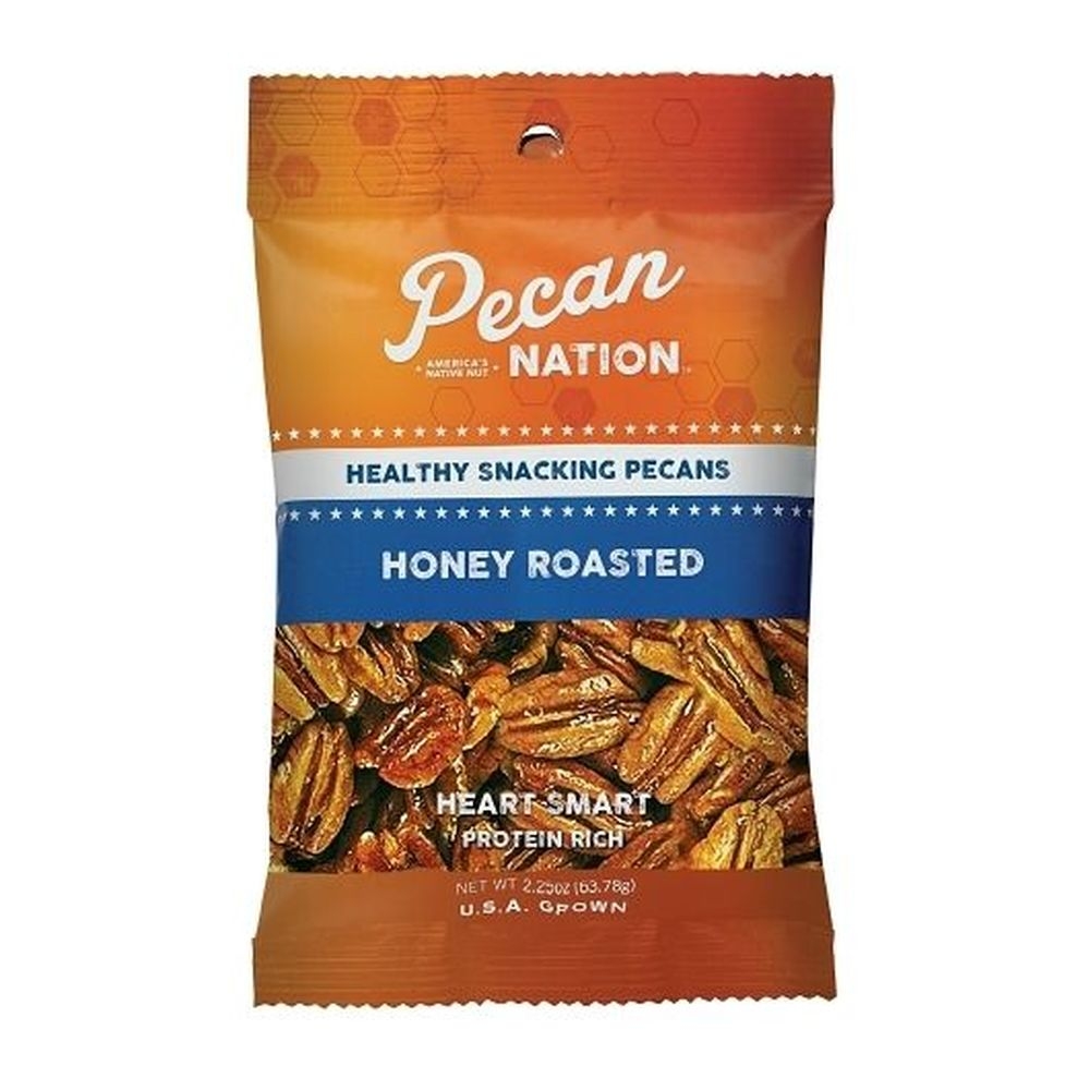 Pecan Nation Honey Roasted Pecans, 2.25 Ounce - 24 per case