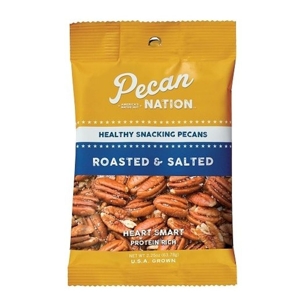 Pecan Nation Roasted Salted Pecan, 2.25 Ounce - 24 per case