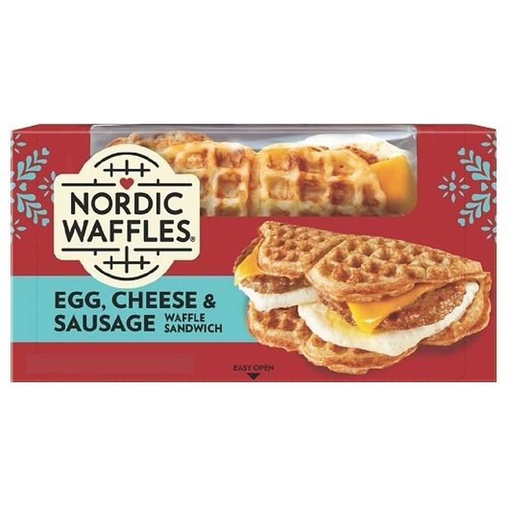 Nordic Waffles Sausage Egg and Cheese Waffle Sandwich, 5.76 Ounce -- 12 per case