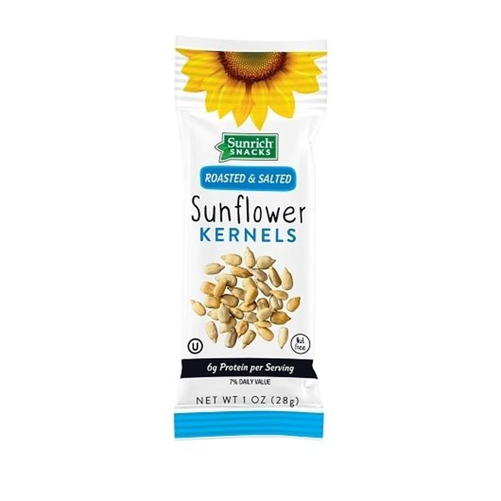 Sunrich 1 Ounce Roasted and Salted Sunflower Kernels, 150 count