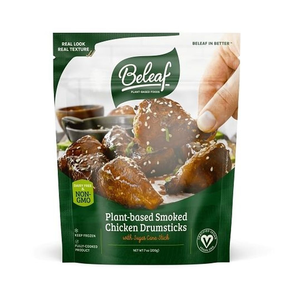 Beleaf Plant-Based Chicken Drumsticks, 7 Ounce -- 12 per case