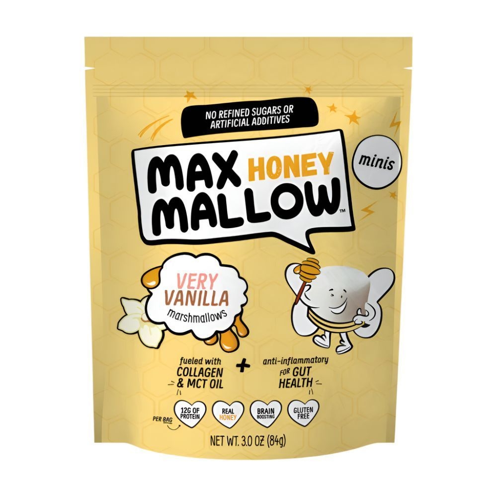 Max Sweets Very Vanilla Mini Honey Marshmallow, 3.4 Ounce -- 6 per case