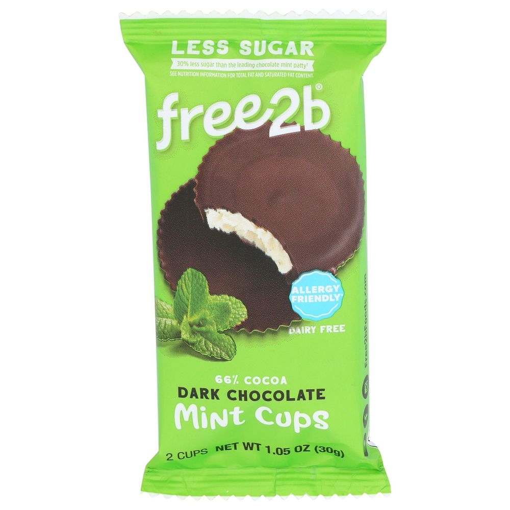 Free2B Dark Chocolate Mint Cup, 1.05 Ounce -- 12 per case