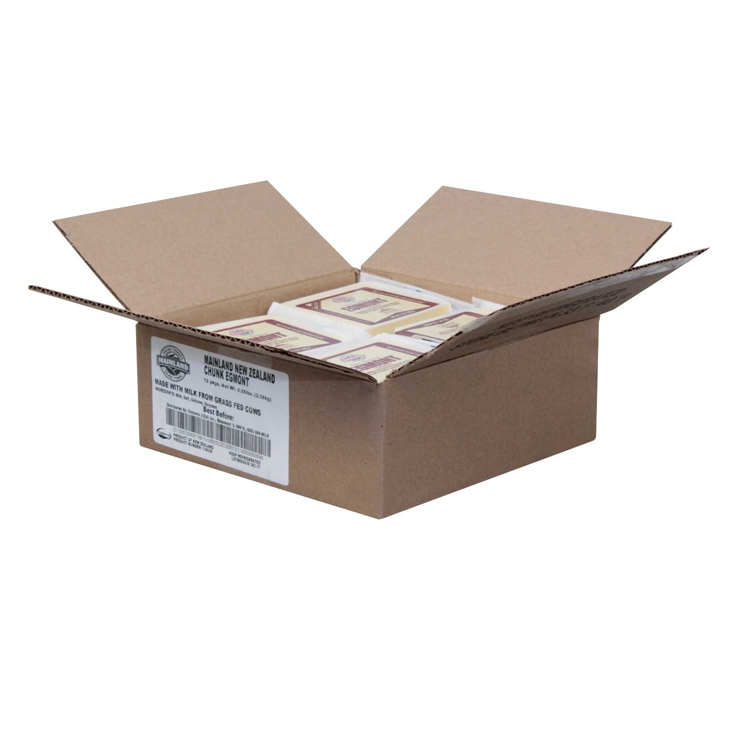 Mainland Egmont Chunk Cheese, 7 Ounce -- 12 per case.