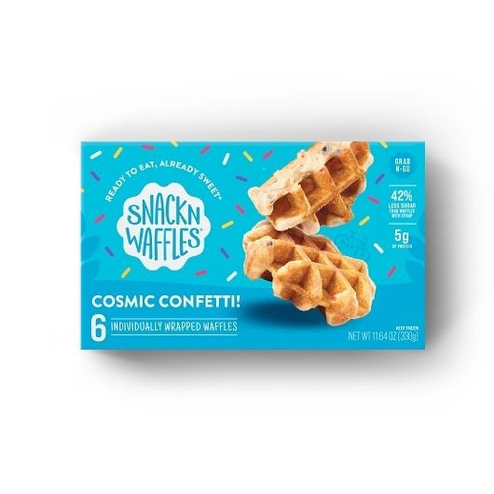 Snackn Waffles Vanilla Confetti Waffles, 11.64 Ounce - 8 per case