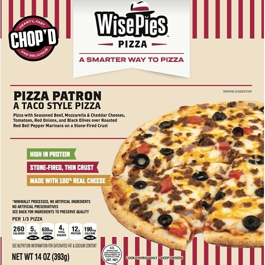 Wisepies Stone Fired 10 inch Taco Style Pizza Crust, 14 Ounce -- 8 per case