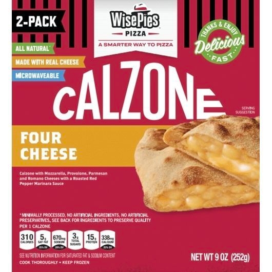 Wisepies Four Cheese Calzone, 9 Ounce -- 8 per case