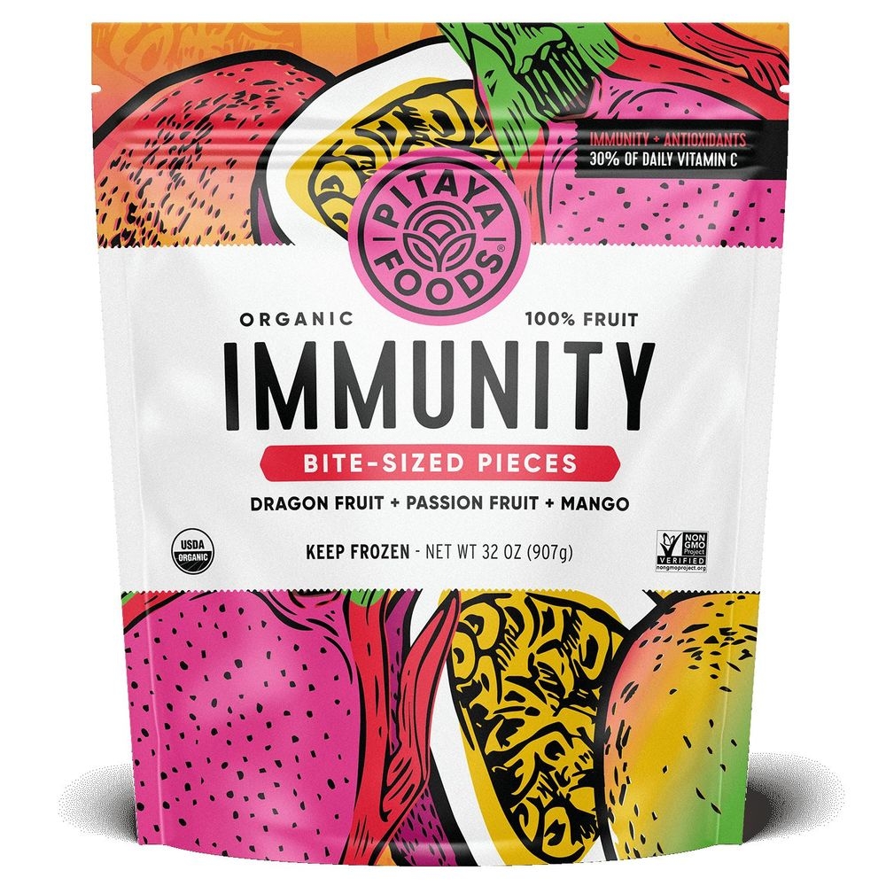 Pitaya Foods Organic Immunity Tropical Bite Sized Pieces, 32 Ounce -- 6 per case
