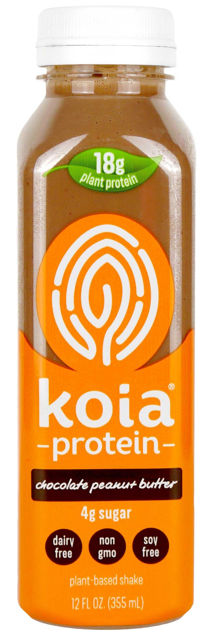 Koia Chocolate Peanut Butter Plant Based Protein Drink -- 6 per case