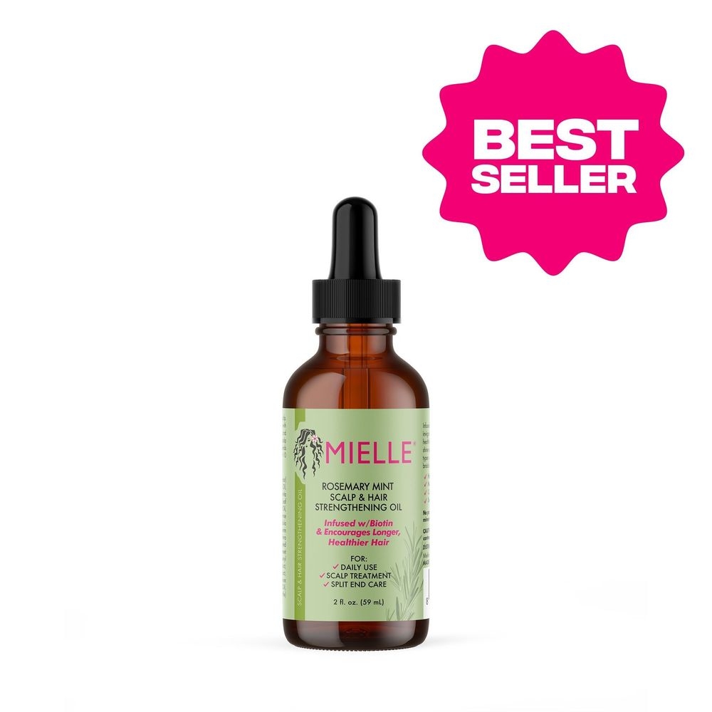 Mielle Organics Rosemary Mint Scalp and Hair Strengthening Oil, 2 Fluid Ounce -- 12 per case