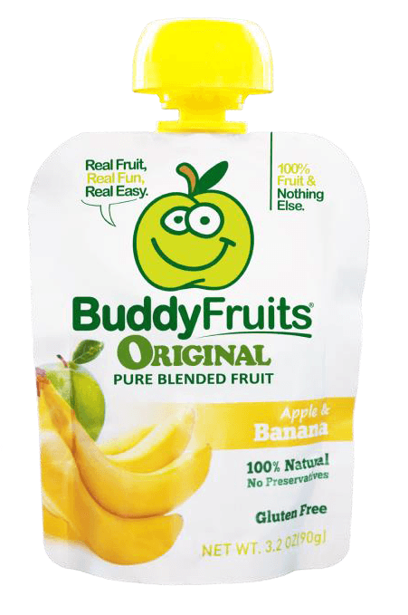 Buddy Fruits Originals Banana Blended Fruit, 3.2 Ounce -- 18 per case.