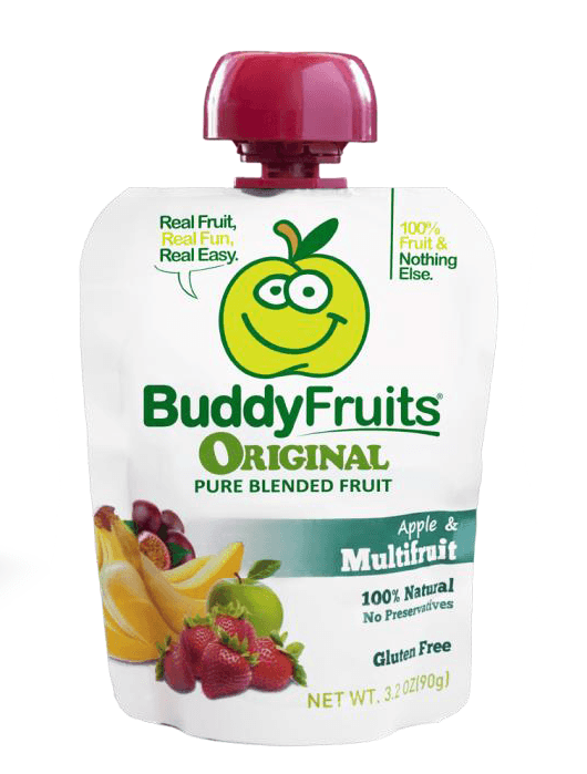Buddy Fruits Originals Multifruit Blended Fruit, 3.2 Ounce -- 18 per case.