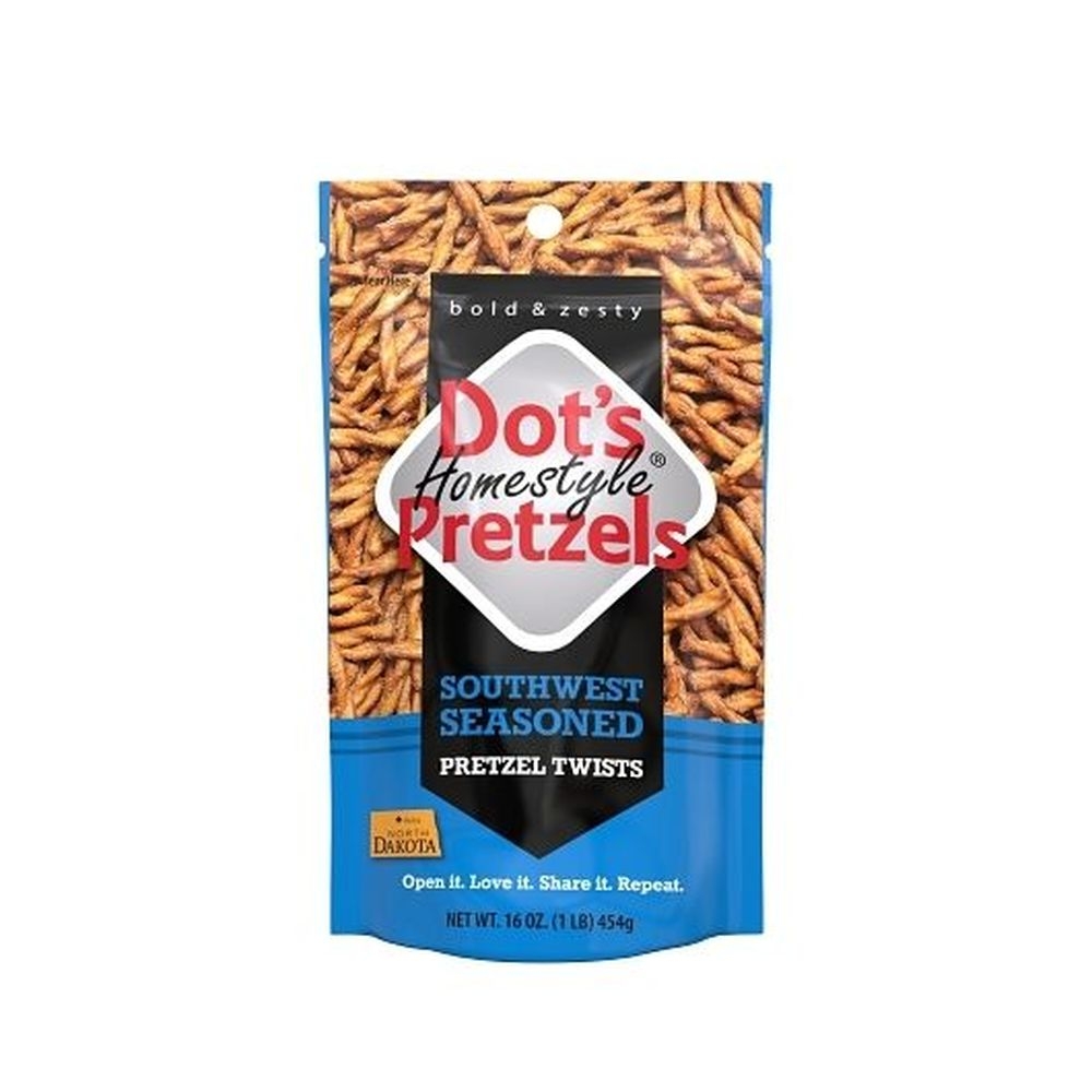 Dots Homestyle Southwest Seasoned Pretzel Twists, 16 Ounce -- 30 per case