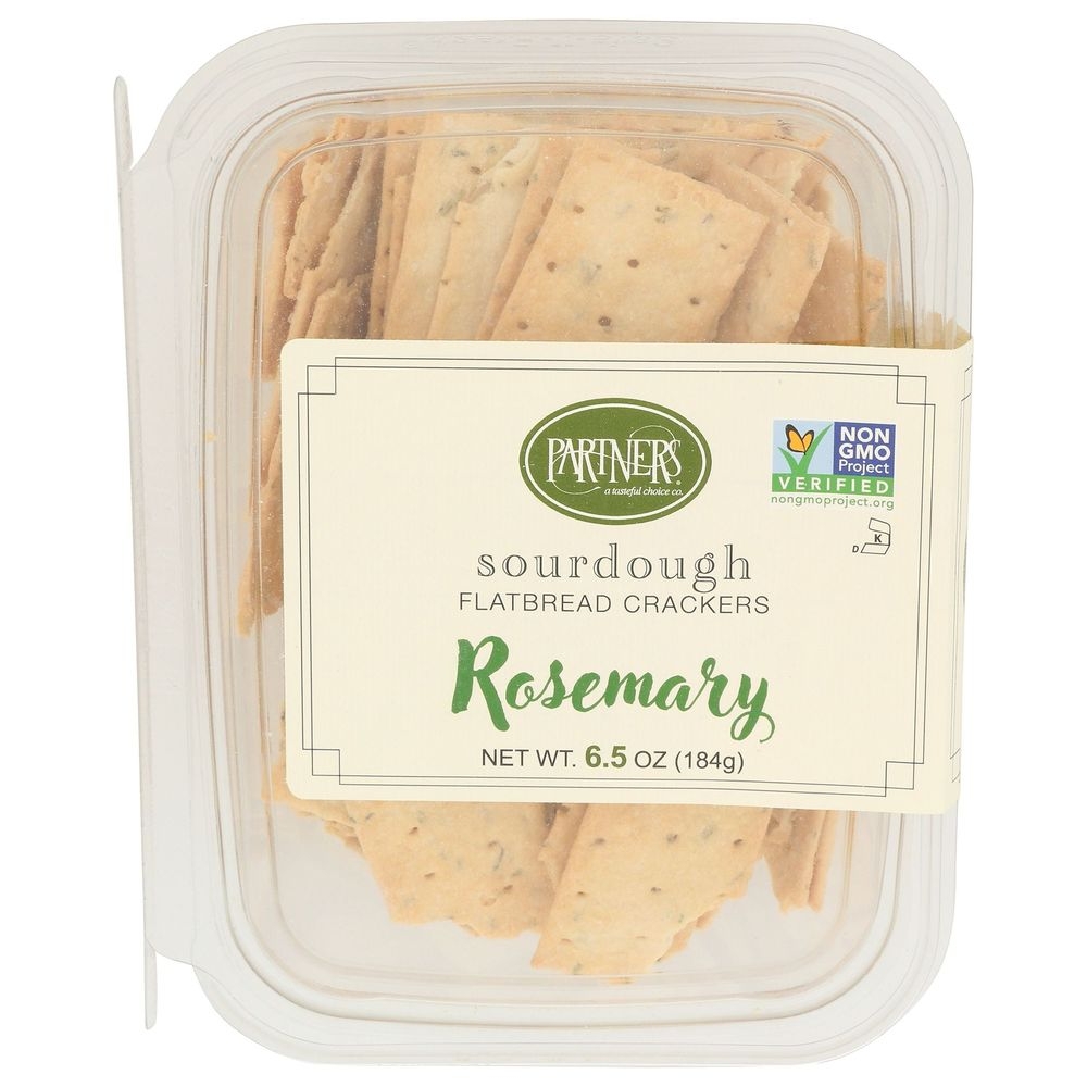 Partners Rosemary Sourdough Flatbread Crackers, 6.5 Ounce -- 8 per case