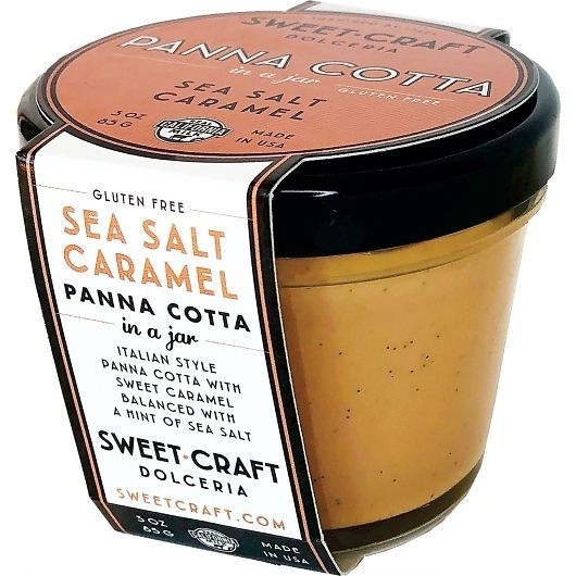 Sweet Craft Dolceria Sea Salt Caramel Panna Cotta, 3 Ounce -- 12 per case