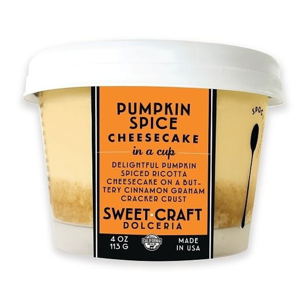 Sweet Craft Dolceria Pumpkin Spice Ricotta Cheesecake, 4.2 Ounce -- 12 per case