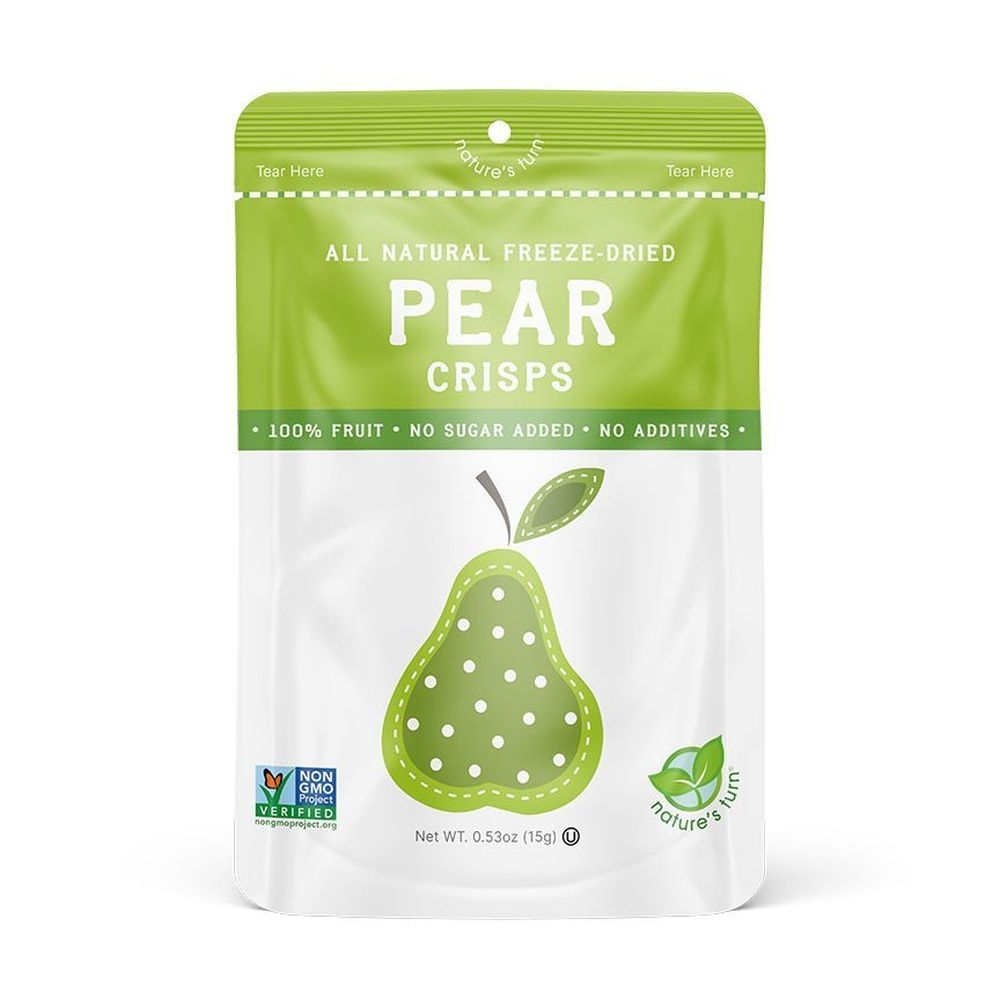 Natures Turn Freeze Dried Pear Crisps, 0.53 Ounce -- 6 per case
