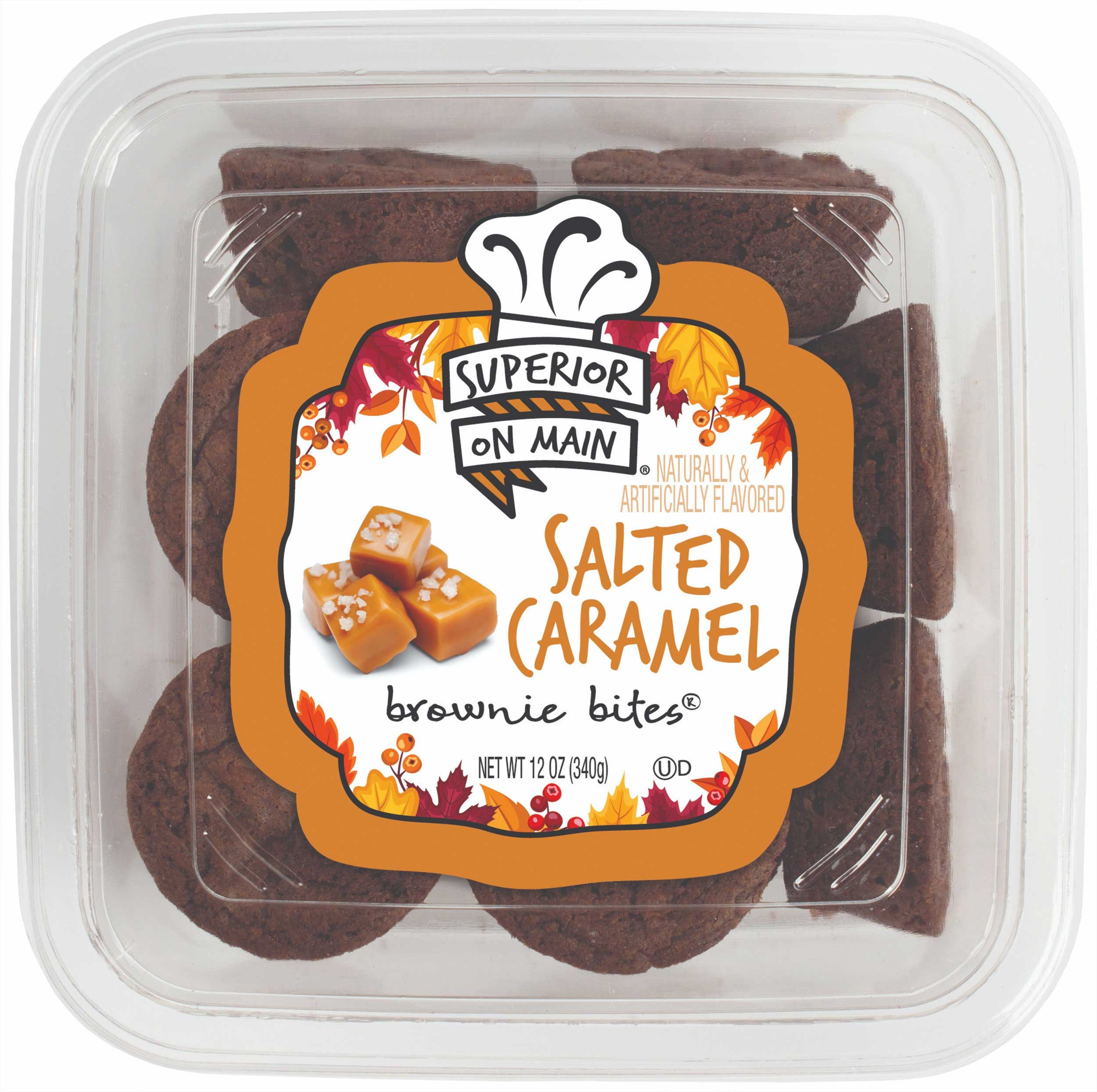 Superior On Main Salted Caramel Brownie Bites, 12 Ounce -- 18 per case