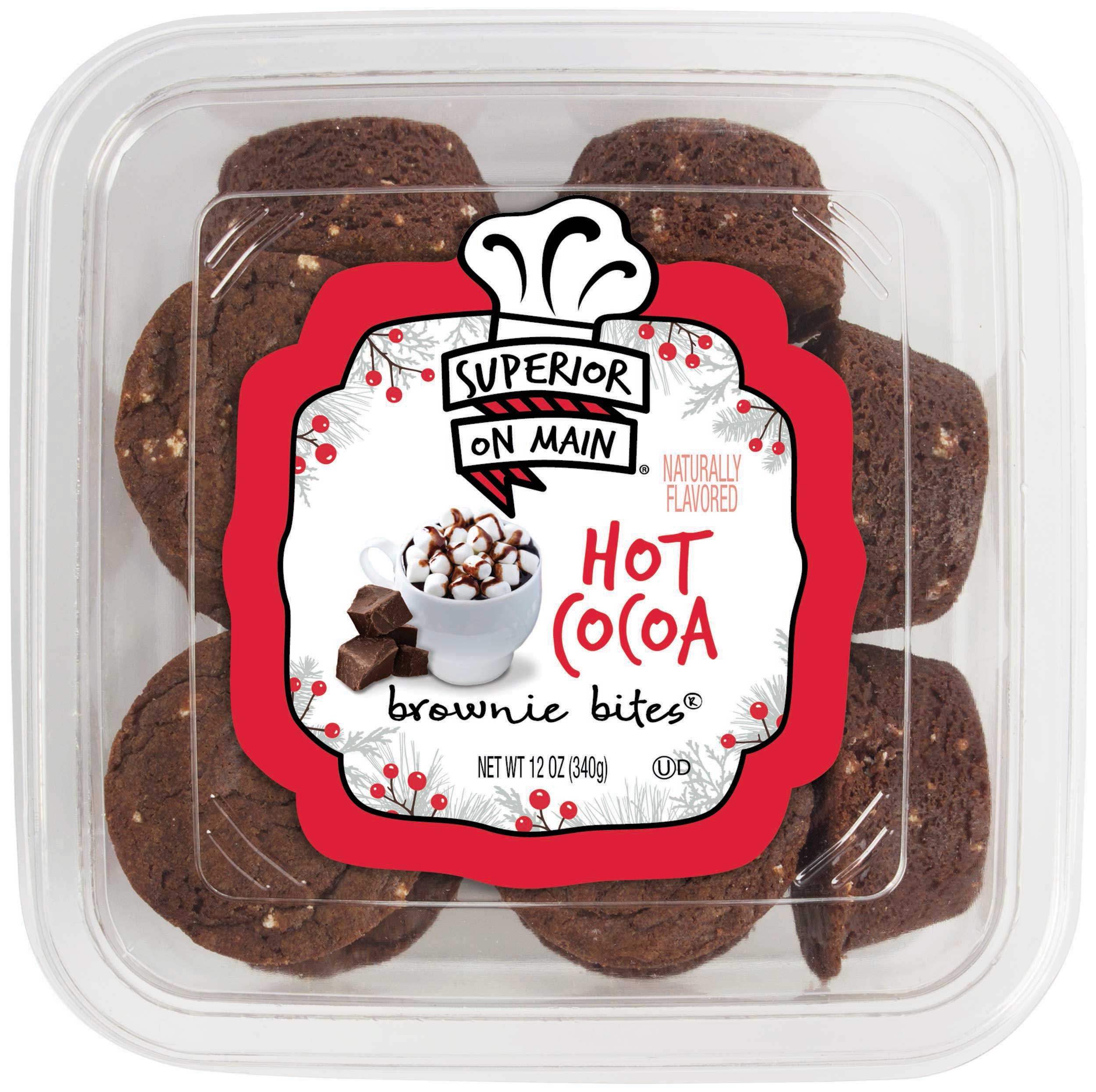Superior On Main Hot Cocoa Brownie Bites, 12 Ounce -- 18 per case