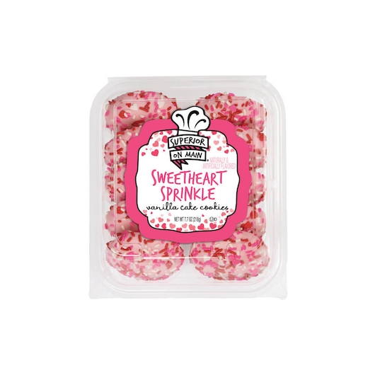 Superior On Main Sweetheart Sprinkle Vanilla Cookie, 7.7 Ounce