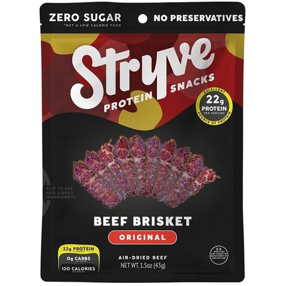 Stryve Sliced Steak Brisket, 1.5 Ounce -- 8 per case