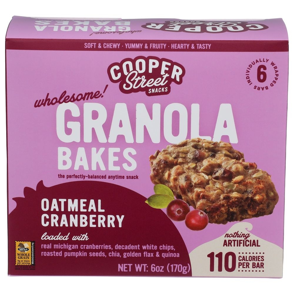 Cooper Street Oatmeal Cranberry Granola Cookie Bakes, 6 Ounce -- 6 per case