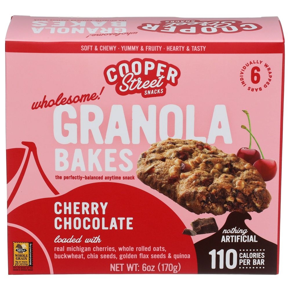 Cooper Street Chocolate Cherry Granola Cookie Bakes, 6 Ounce -- 6 per case