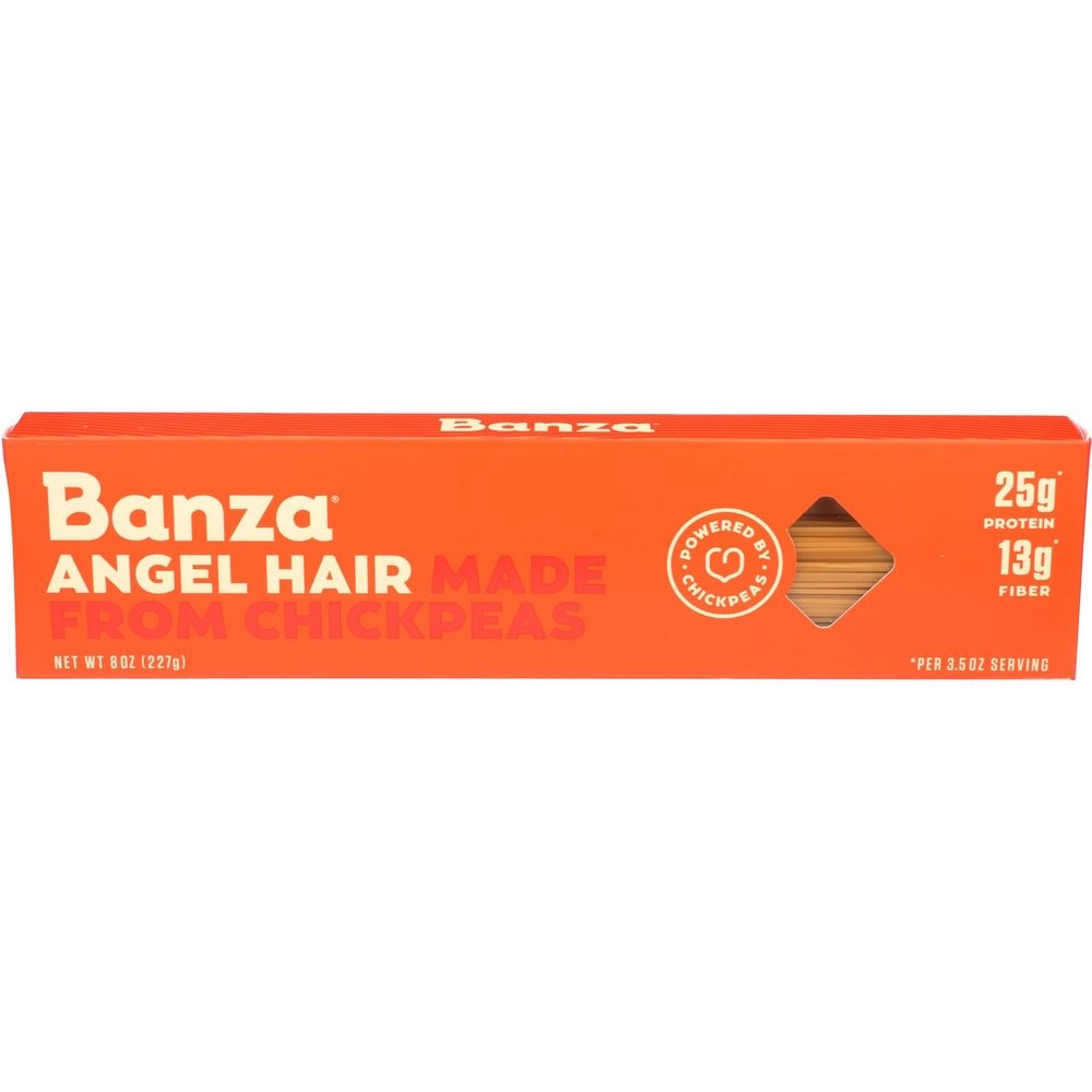 Banza Angel Hair Chickpea Pasta, 8 Ounce -- 12 per case