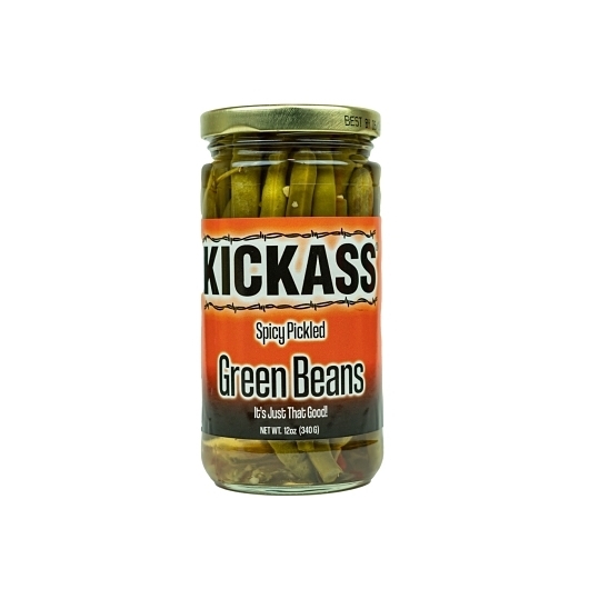 Kickass Spicy Pickled Green Beans, 12 Ounce -- 12 per case