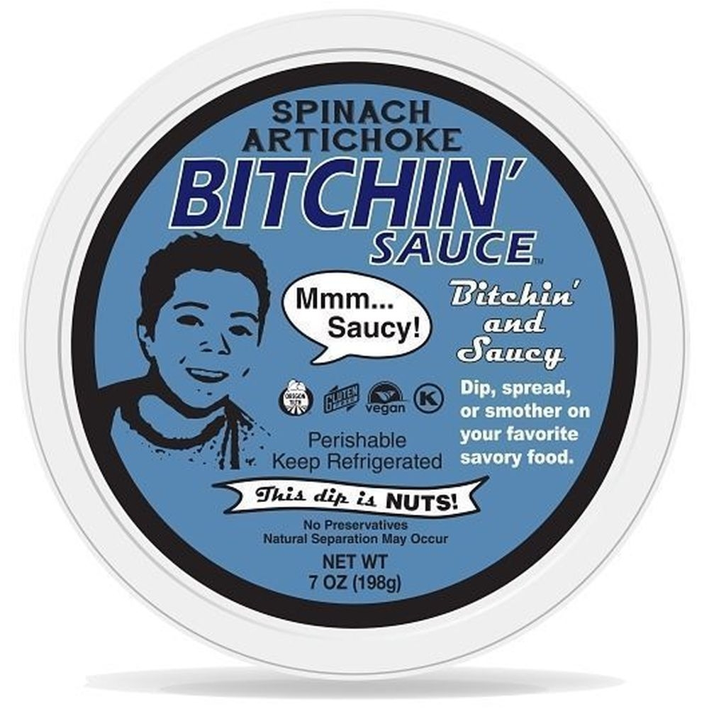 Bitchin Organic Spinach and Artichoke Sauce, 7 Ounce -- 6 per case