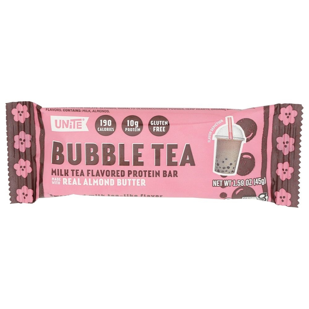 Unite Bubble Tea Protein Bar, 1.59 Ounce -- 12 per case