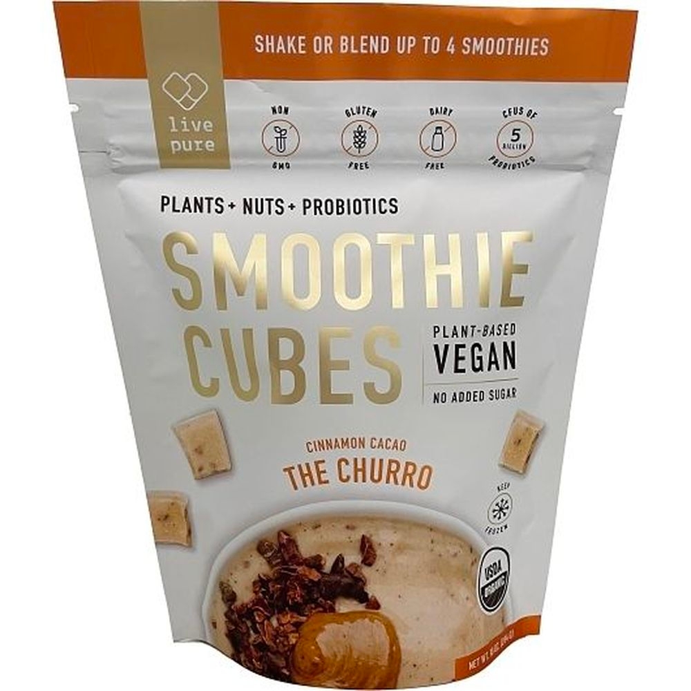 Live Pure Churro Cinnamon Cacoa Smoothie Cubes, 20 count - 6 per case
